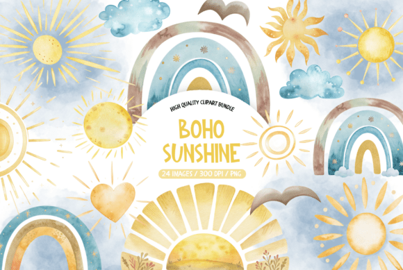Download Sunshine Clipart Bundle - Bundle Collection
