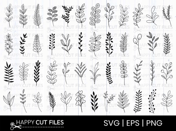 Download Leaf Svg Bundle Leaves Svg 48 Design - Bundle Collection
