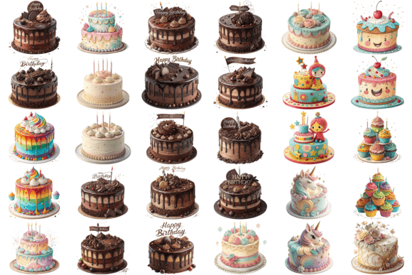 Download 31 Birthday Cake Clipart PNG Bundle - Bundle Collection