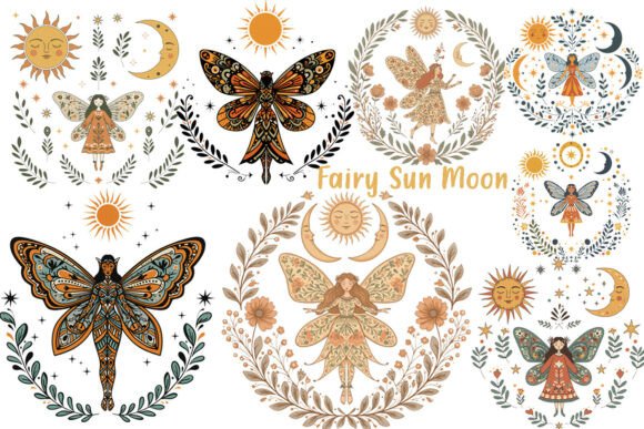 Download Fairy Sun Moon Celestial Boho - Celestial boho Collection