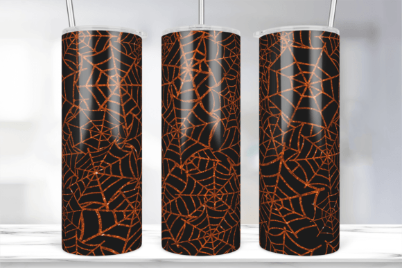 Download Halloween Glitter Spider Web Tumbler - Premium Resources