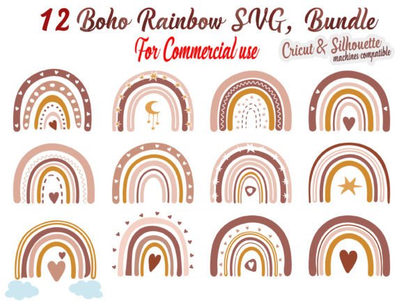 Download Boho Rainbow SVG, Boho Rainbow Bundle - Bundle Collection