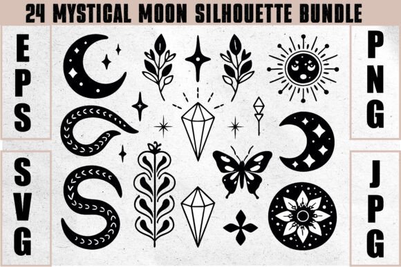 Download Mystical Moon Silhouette Bundle - Bundle Collection
