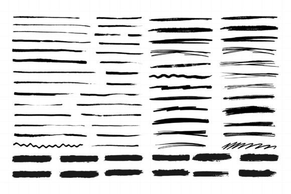 Download Marker Lines. Black Ink Pen Brush Stroke - Stroke Collection