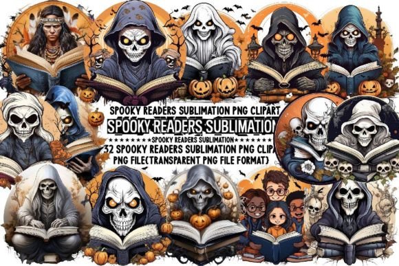 Download Spooky Readers Sublimation Bundle - Bundle Collection
